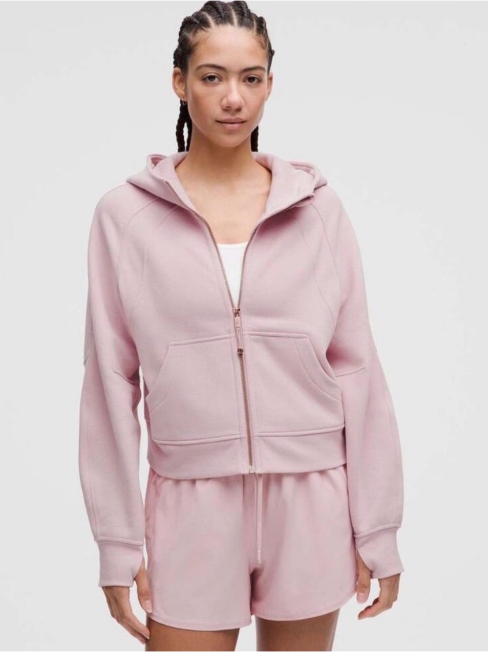 Lululemon Scuba Oversized Full-Zip Hoodie Pink Haze Rose Gold XL/XXL NWT